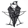 Subblime - Costume De Police Corps En Dentelle Noir S/M